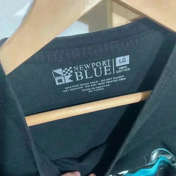 Newport Blue Chevrolet Camaro T-shirt Men’s Black Size Large - Picture 3 of 7